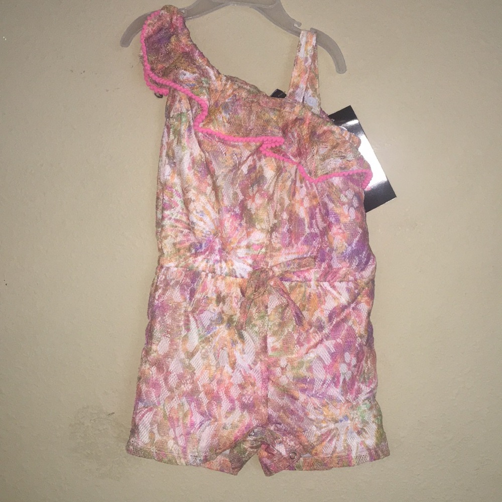 Baby Multicolor Ruffle Lace Romper Set - Picture 3 of 5